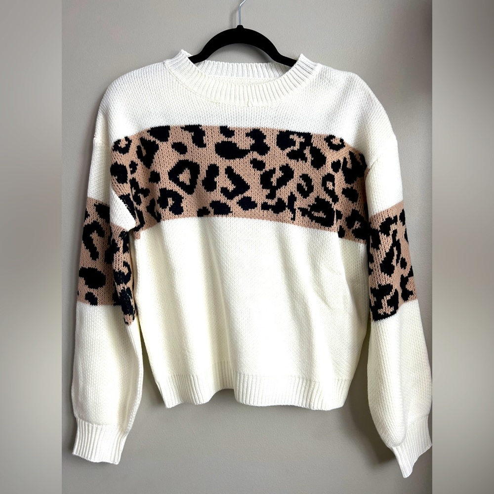 Cheetah Print Sweater